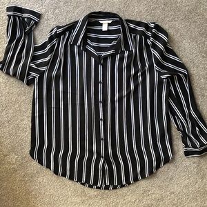 Long sleeve button down blouse